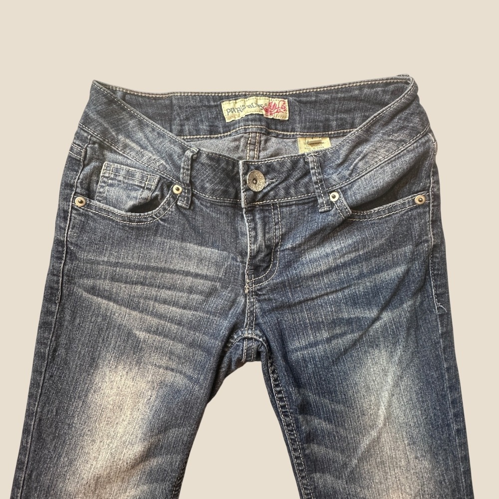 Paris Blues Jeans Women 1 Skinny Blue Low Rise STB2033B Stretch Denim
